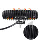 18W LED Boat - DC9-32V - Black casing spreader light - Emmitt Color: Dual color / Red & White- WK-DU18BRW - AZLED